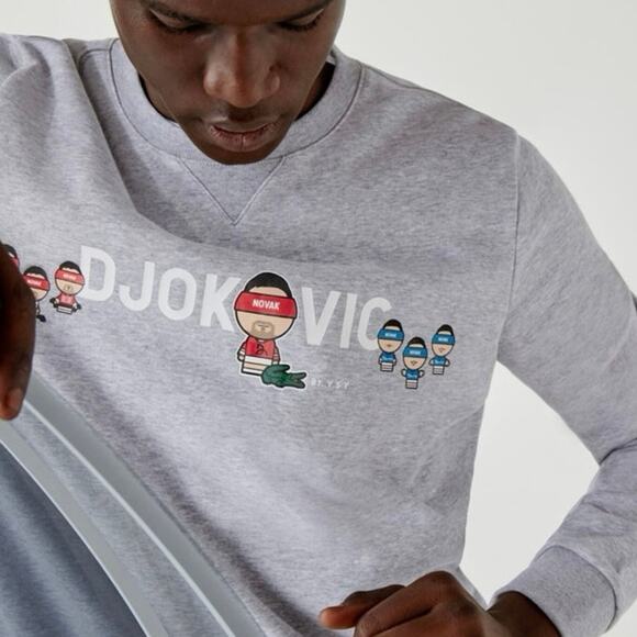 Lacoste Sport x Novak Djokovic YSY Sweatshirt Medium - Picture 2 of 11